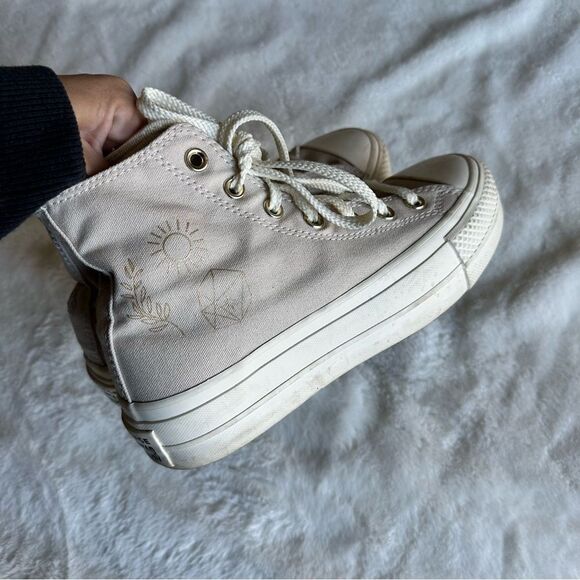 Converse Desert Sand Festival Platform Sneakers Women’s Size 6.5 - Picture 9 of 16